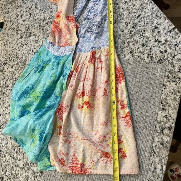 Y2K 90’s NO!JEANS BRAND ROMPER BOHO PATCHWORK SZ S ICONIC RARE AESTHETIC - Picture 14 of 16